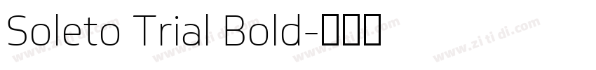 Soleto Trial Bold字体转换